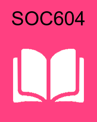 VU SOC604 Book