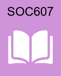 VU SOC607 Lectures